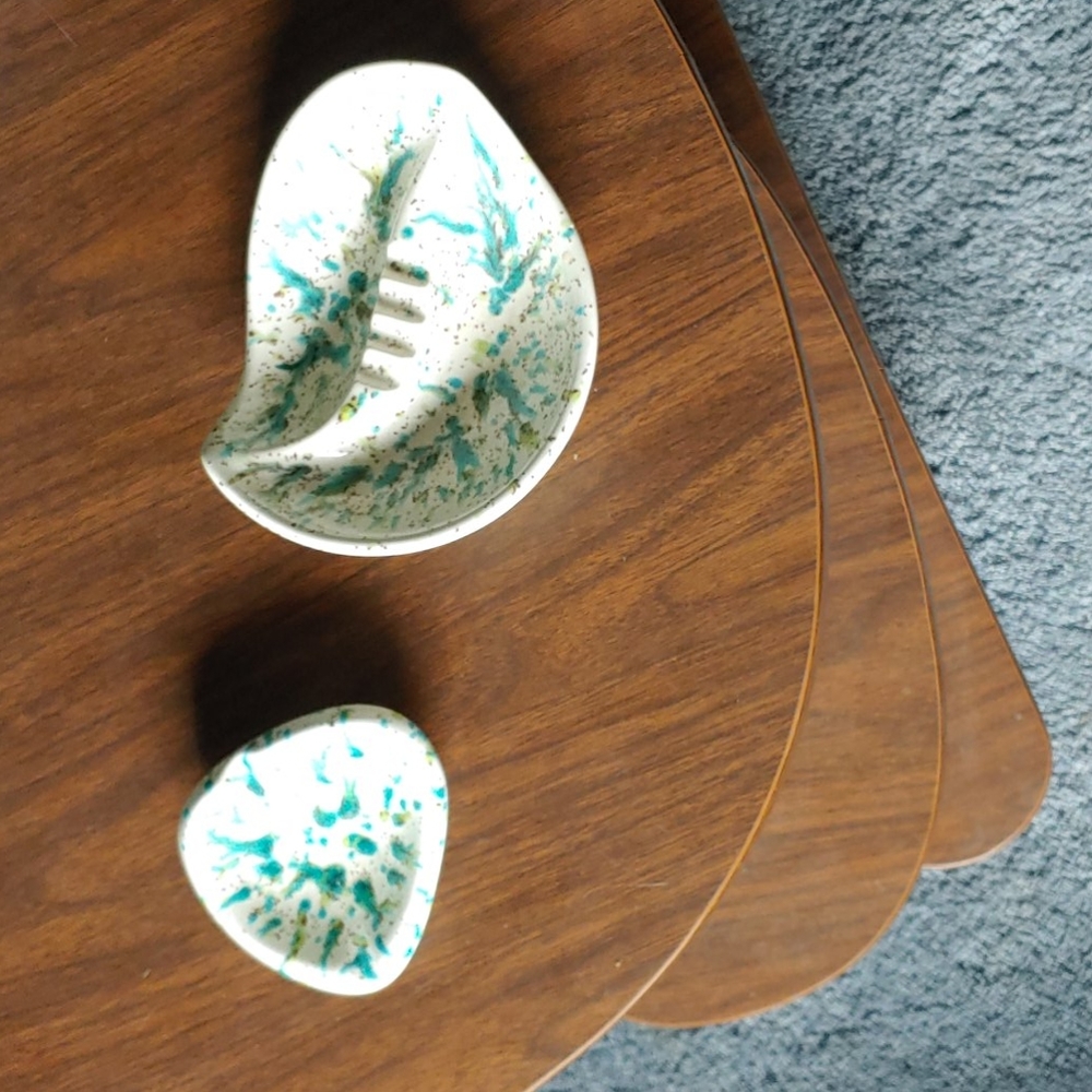Mid Century Modern Ashtray set